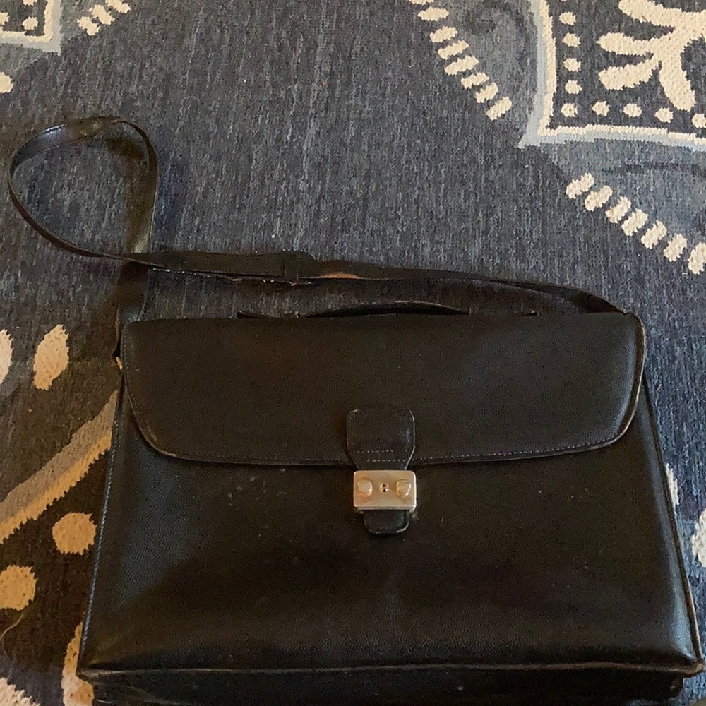 Black Leather Briefcase